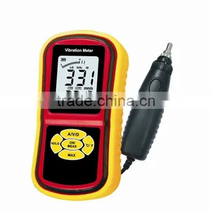 GM63B Portable Digital Vibrometer Vibration Analyzer Tester Meter + Temperature Meter With LCD Backlight thumbnail-1