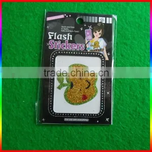 3D Cat Glitter Powder Decorations Sticker thumbnail-2