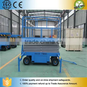 CHINA Manual Hydraulic Mobile Scissor Lift thumbnail-2