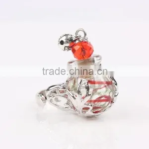 Wholesale Stripe Clear Mini Glass Bottle Fragrance Perfume Ring Essential Oil Rings for Women thumbnail-4