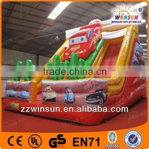 EN14960 Certificate Lovely Cartoon Inflatable Slide WSS-055 thumbnail-1