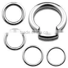 Fashion Stainless Steel Fashion Piercing Jewelry Segment Ring Custom thumbnail-1