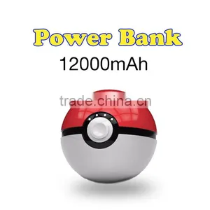 Pokemon Go Pokeball Power Bank 12000 MAh Dual USB LED Quick Phone Charge Powerbank for Mobile Phones AR Game thumbnail-2
