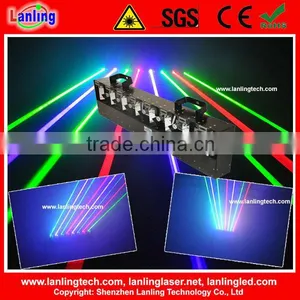 8 Lens RGB DMX Laser Light Show dj Equipment thumbnail-1