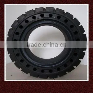Forklift Parts 6.00-9 6.50-10 7.00-12 28x9-15 Solid Tires With Holes thumbnail-1