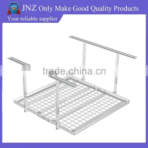 Metal Mesh Garage Storage Ceiling Rack thumbnail-1