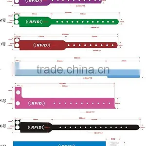 Flexible One Time Use Disposable RFID Paper Wristband thumbnail-3