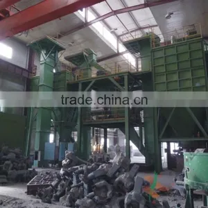Manhole Cover Production Machine/equipment, Sale Resin Sand Molding Line Steel Casting Production Line/foundry Casting Machine thumbnail-1