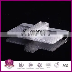 Polycarbonate Hollow Sheet With Clips 600mm/800mm/1040mm thumbnail-2