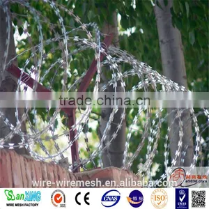 1.4mm*1.4mm to 2.5mm*2.2mm Galvanized Razor Barbed Wire--ISO9001:2000 thumbnail-4