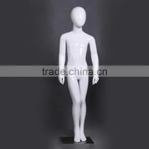 Gloss White Abstract Head Child Mannequin 11 Yrs For Sale thumbnail-1