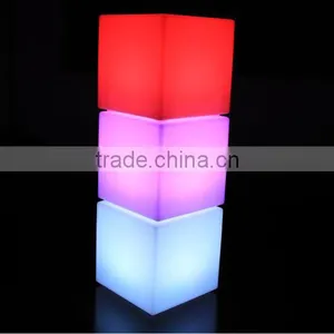 40CM RGB Color Change Led Furniture RGB Decorative Cube Light thumbnail-2