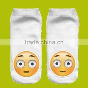 Wholesale White Short Emoji Socks thumbnail-2