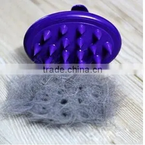 CY108 Pet Comb Mucous Wool Implement Silicone Comb Cat and Dog Fur Cleaner Pets Hair Comb thumbnail-4