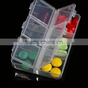 Cy275 Mini Portable Clear Empty Braille 6 Cells Pill Medicine Drug Storage Case Box thumbnail-1