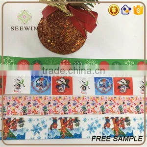 Printed Grosgrain Christmas Gift Ribbon thumbnail-2