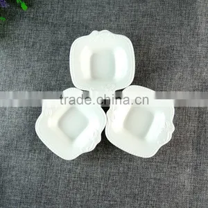 Corporate Gift 2016 3pcs White Ceramic Bowl With Spoon Set In Gift Box thumbnail-4