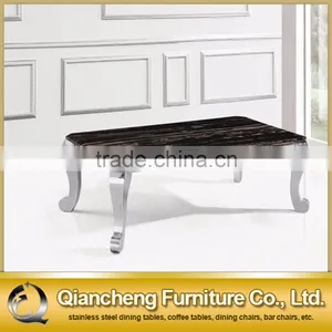 Hot Sale Coffee Table With Silver Stainless Steel Legs thumbnail-1