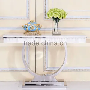 Marble Top Console Table Sainless Steel Base 952# thumbnail-1