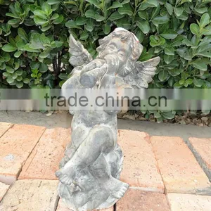 Cast Iron Little Angel Statue thumbnail-1