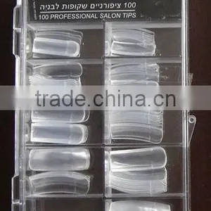 100PCS CLEAR SALON NAIL TIPS thumbnail-1