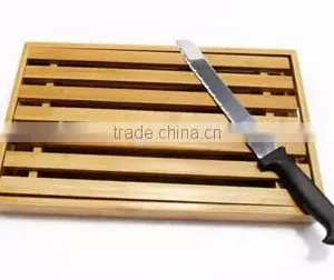 Bread Cutting Board, Bamboo Wood Cutting Board, Wooden Bread Board Cutting Board thumbnail-1