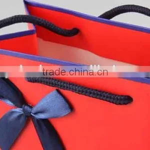 Two-colored Foldable Gift Bag / Shopping Bag With Bowknot thumbnail-4