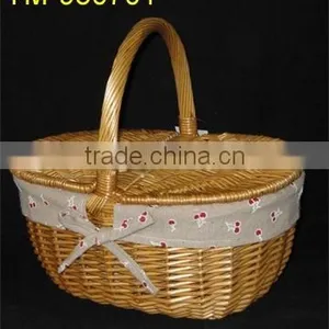 Cheap Willow Picnic Baskets With Lid thumbnail-1