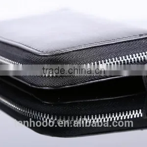 RFID Protection Men Leather Passport Holder Mobile Phone Card Holder thumbnail-5