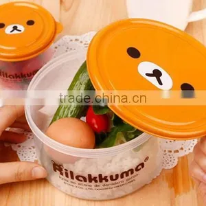 New Design Cartoon Plastic Crisper Box Set Food Storage Preserving Box 2017 thumbnail-2