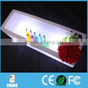 Led Illuminated PE Plastic Bucket Plastic Ice Buckets With Lids Battery thumbnail-3