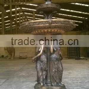 Bronze Water Fountain, Bronze Yard Water Fountain thumbnail-4