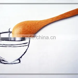 Bamboo Rice Spoon for Children, Wooden Tea Coffee or Juice Disposable Mixing Spoon thumbnail-1