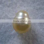 AAA 12-13mm Golden Circle Shaped South Sea Pearl thumbnail-1