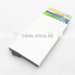 Slim Aluminum Credit Card Holder Metal RFID Protector Wallet thumbnail-5