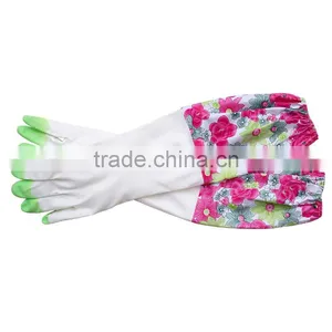 Warm Lace Reusable Latex Cleaning Gloves Waterstop Dishwashing Gloves Household Laundry Rubber Gloves thumbnail-1