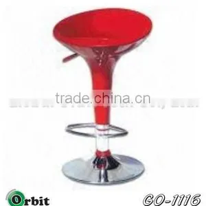 Plastic Adjustable Height Bar Chair, Modern Swivel Pub Bar Chair thumbnail-1