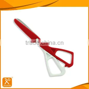 5" High Quality Plastic Handle Office Paper Cutting Scissors thumbnail-1