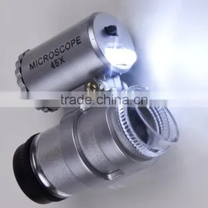 Brand New 45x Mini Adjustable Portable Microscope With 2 LED thumbnail-1