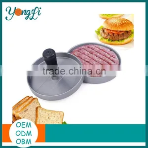 Aluminum Burger Press Hamburger Maker Non Stick Patty Mold Ideal for BBQ thumbnail-2