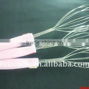 Stainless Steel Egg Whisk W/colorful Handle thumbnail-1