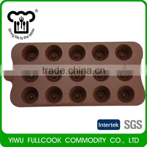 Round Silicone Mold for Chocolate Jelly and Candy 15 Pieces per Mold thumbnail-2