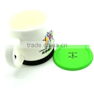 2017 Eco- Friendly Soft Custom Printed Cup Silicone Mat With Best Price thumbnail-4