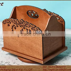 Beauty Wooden Material Computer Office Wooden Pen Holder thumbnail-1