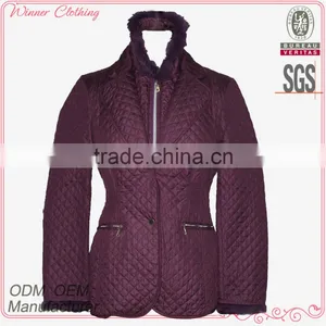 Winter/casual Wear Exposed Zipper Warm Coats and Jackets With Detachable Collar thumbnail-1