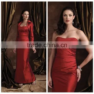 Sex Long Sleeve Mother of the Bride Red Long Dress thumbnail-1