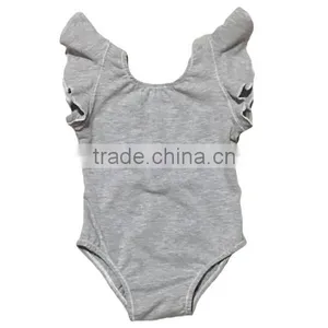 Girls' Dance 30 Solid Colors Ruffle Sleeve Leotard Kids Wholesale Dance Leotards thumbnail-1