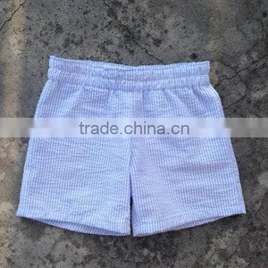 Boys Summer Beach Shorts Seersucker Fabric Swim Trunk Toddler Boy Beachwear thumbnail-4