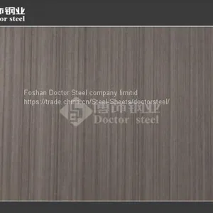 Manufacturer Wholesale 304 Black Titanium Hairline Stainless Steel Sheet thumbnail-3