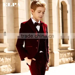 High Quality Velvet Sweat Formal Party Suits for Boys thumbnail-5